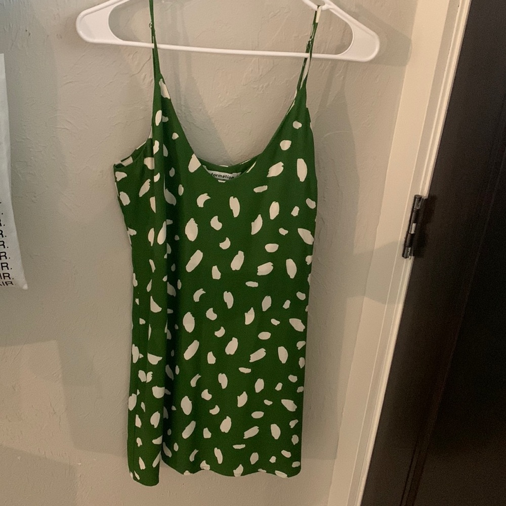 Reformation green Ventura dress